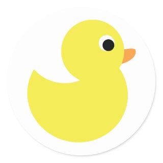 Yellow Rubber Duck Classic Round Sticker