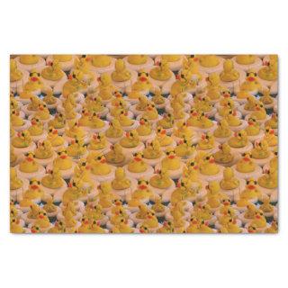 Yellow Rubber Ducks Animal Pattern     Tissue Paper