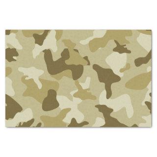 Yellow sand camo camouflage army pattern tissue paper