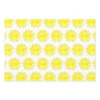 Yellow Sun Watercolor Pattern  Sheets