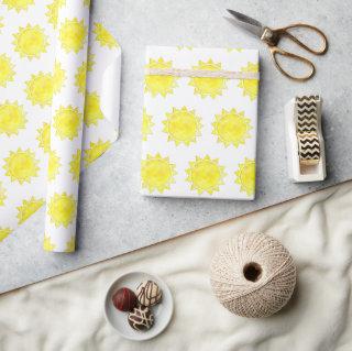 Yellow Sunshine Drawing Pattern Custom Baby Shower