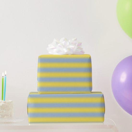 Yellow to Light Blue Gradient Soft Stripes