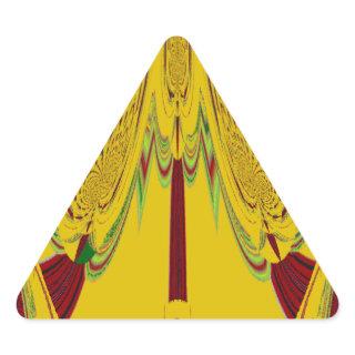 Yellow Triangle Sticker