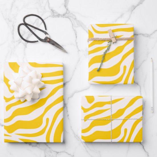 Yellow Zebra Stripes Preppy Wild Animal Print  Sheets