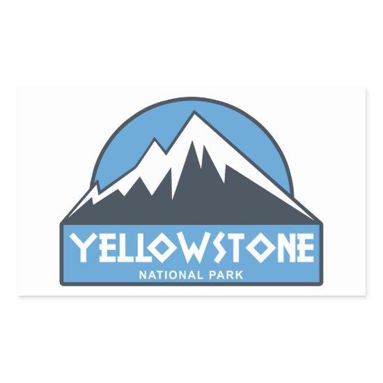 Yellowstone National Park Rectangular Sticker