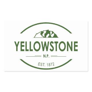 Yellowstone National Park Rectangular Sticker