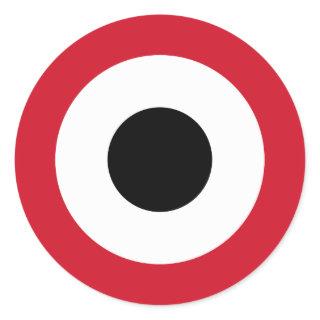 Yemeni Air Force Roundel Classic Round Sticker