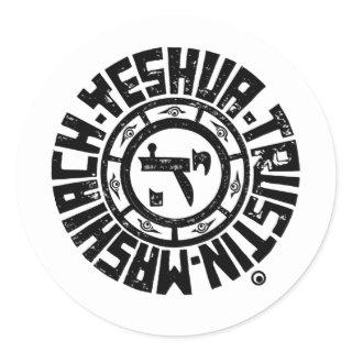 Yeshua Mashiach or Trusting Jesus Classic Round Sticker