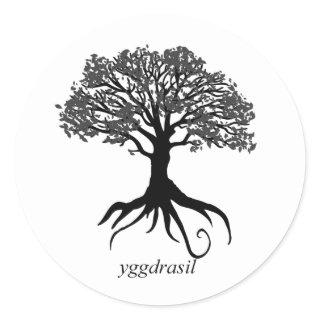 Yggdrasil Tree of Life Classic Round Sticker