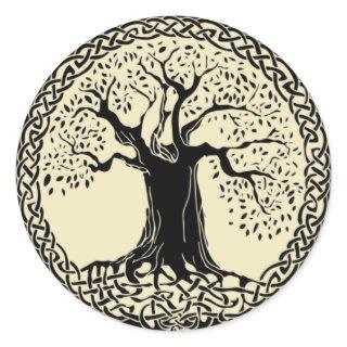 Yggdrasil Wikinger Baum Midgard Odhin Classic Round Sticker