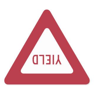 YIELD SIGN TRIANGLE STICKER