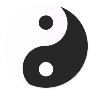 Yin Yang Classic Round Sticker