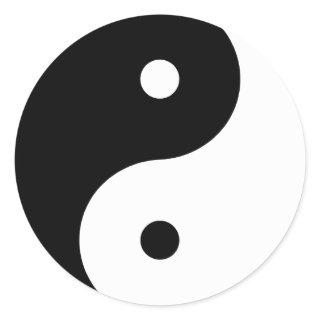 Yin Yang Classic Round Sticker