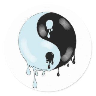 yinyan color classic round sticker