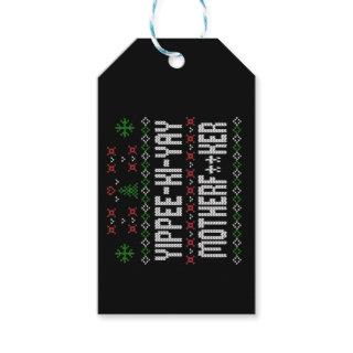 Yippee Ki Yay Ugly Christmas Sweater Gift Tags