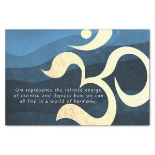 Yoga Meditation Instructor Life Coach OM Quotes Ti Tissue Paper