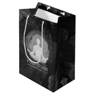Yoga Meditation Instructor Sukhasana Pose Zen Sign Medium Gift Bag