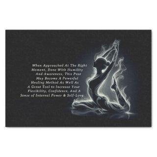 Yoga Reiki Instructor One-Legged King Pigeon Pose Tissue Paper