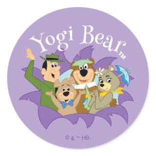 Yogi Bear and Friends Surprise Classic Round Sticker
