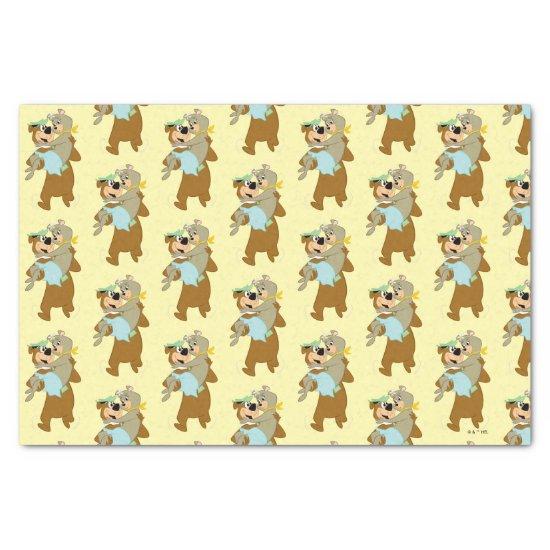 Yogi Bear Carrying Cindy Bear Tissue Paper
