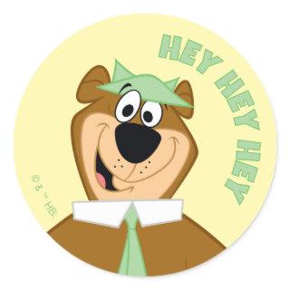 Yogi Bear Welcome Classic Round Sticker