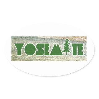 Yosemite National Park Oval Sticker
