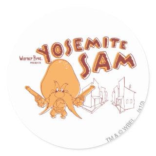 Yosemite Sam Warner Bros. Presents Classic Round Sticker