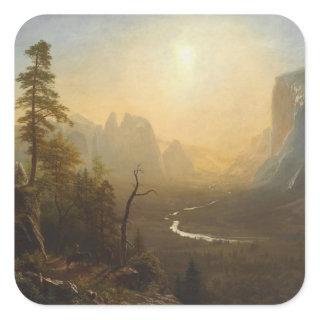 Yosemite Valley, Glacier Point Trail Square Sticker
