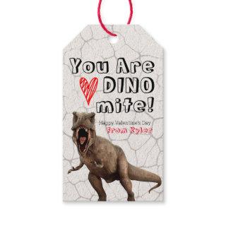 You are DINOmite Classroom Valentine's Gift Tags