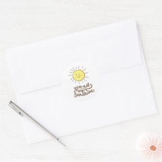 You Are My Sunshine Classic Round Sticker