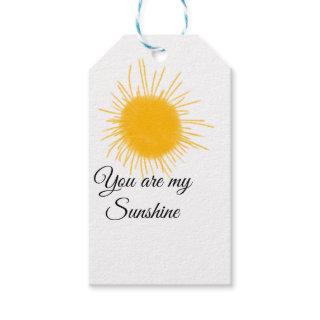 you are my sunshine yellow orange sun rays add nam gift tags