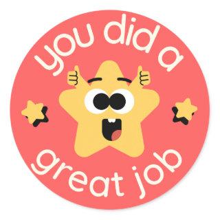 you did a great job stickers