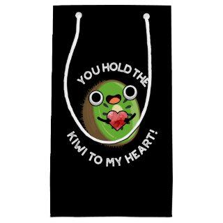 You Hold The Kiwi To My Heart Fruit Pun Dark BG Small Gift Bag