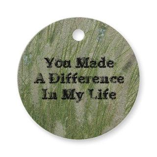 You Made Difference Desert Grass Thanks Mentor Favor Tags