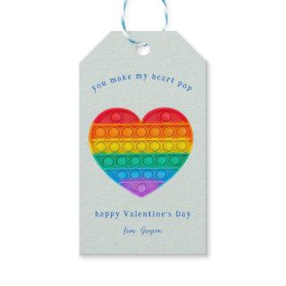 You Make My Heart Pop | Pop Fidget Valentine Gift Tags