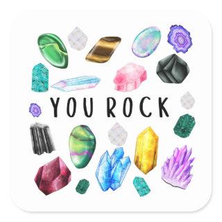 You Rock Crystal Stickers