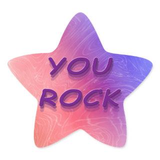 You Rock Star Sticker