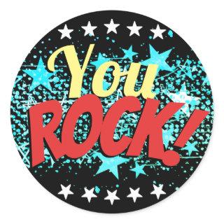 You Rock stars employee recognition stickers