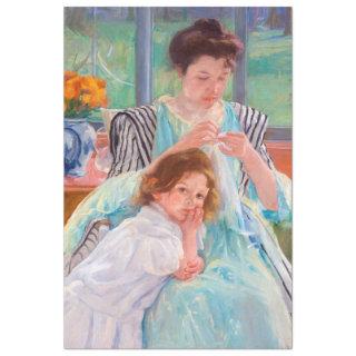 Young Mother Sewing, Mary Cassatt Tissue Paper