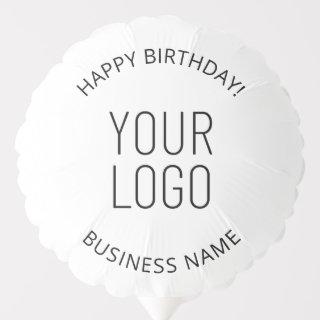 Your Business Logo & Customizable Birthday Message Balloon