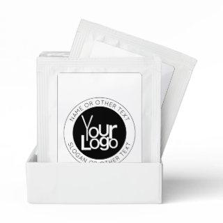 Your Business  Logo & Modern Simple Editable Text Tea Bag Drink Mix