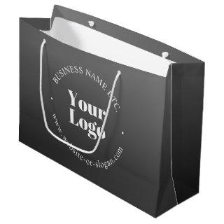Your Business Logo or Design & Editable Text Large Gift Bag