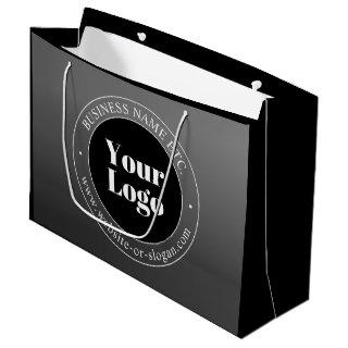 Your Business Logo or Design & Editable Text Large Gift Bag