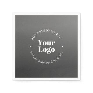 Your Business Logo or Design & Editable Text Napkins