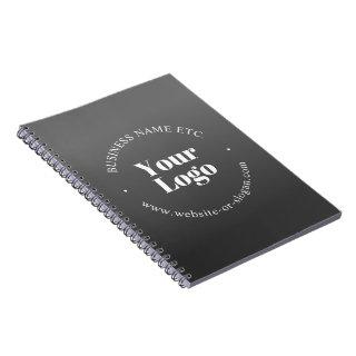 Your Business Logo or Design & Editable Text Notebook