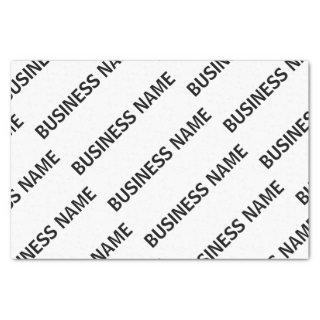 Your Business Name Pattern | Black & White Tissue Paper