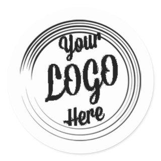Your Design Logo Ship Next Day Fast Shippin Classic Round Sticker