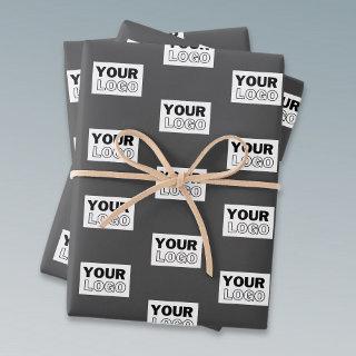 Your Image Design or Business Logo Tiled | Grey  Sheets