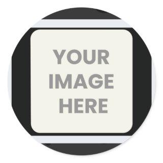 your image here classic round sticker