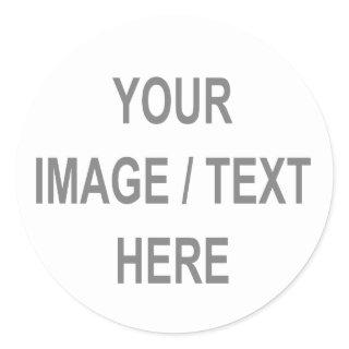 Your Image-Text Here 21st Birthday Gift Classic Round Sticker